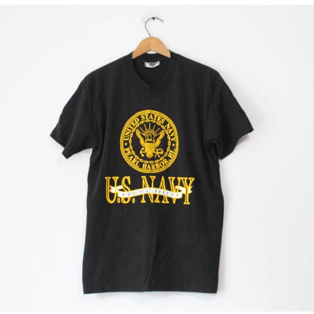 Vintage US United States Navy Pacific Fleet T Shirt Medium